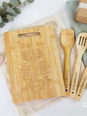 Daughter-in-Law Keepsake Kitchen Gift Set – Engraved Board + Spoon Set